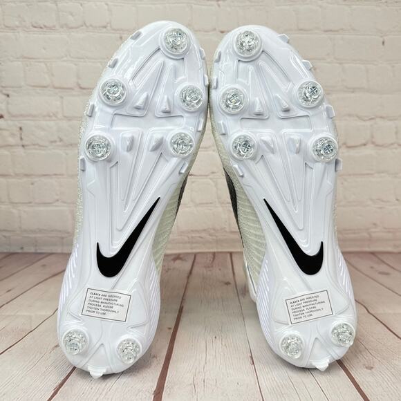 Nike Alpha Menace Elite 2 Flyknit White Football Cleats Mens Size 11 CI1530-100 - Picture 10 of 11